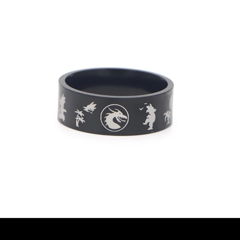 Black Dragon Ball Z ring size 9